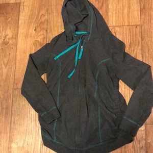Zip up maternity hooded sweatshirt